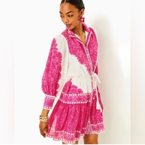 Lilly Pulitzer Drena Dress Sz 8 NWT               Belt Missing - Picture 10 of 15